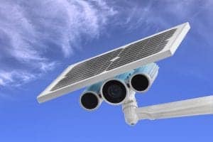 Solar-powered CCTV