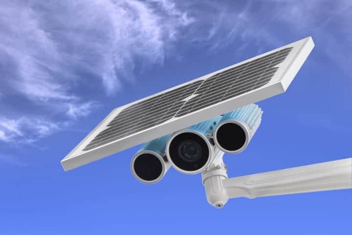 High-quality solar CCTV camera for secure surveillance solutions.