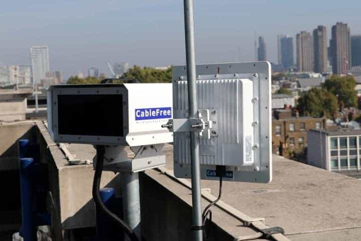 High-quality wireless network equipment installation for reliable connectivity in urban environments.