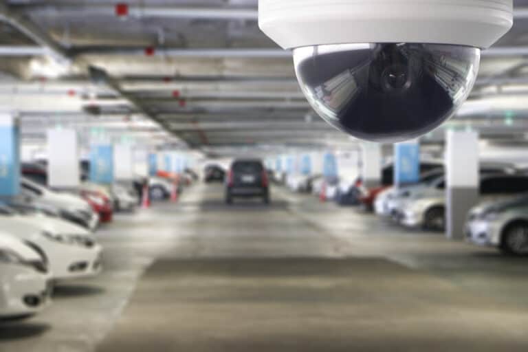 Dome CCTV in the car park