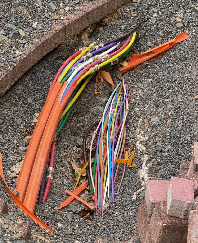High-quality data cabling installation ensuring optimal network performance for businesses.