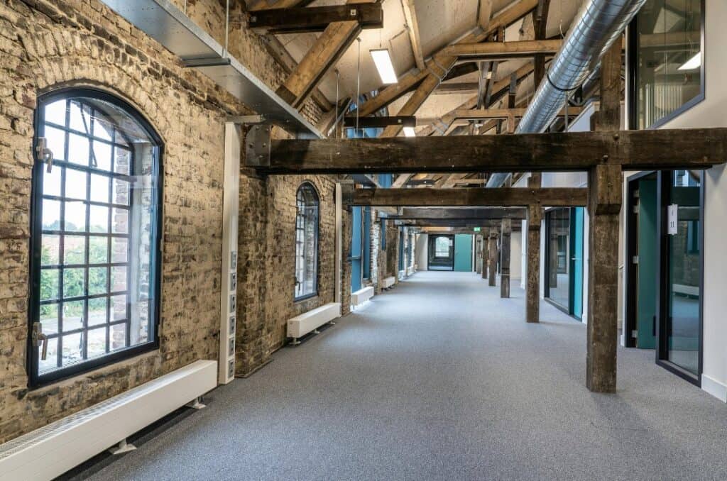 High-quality data cabling installation in modern office space for optimal network connectivity.