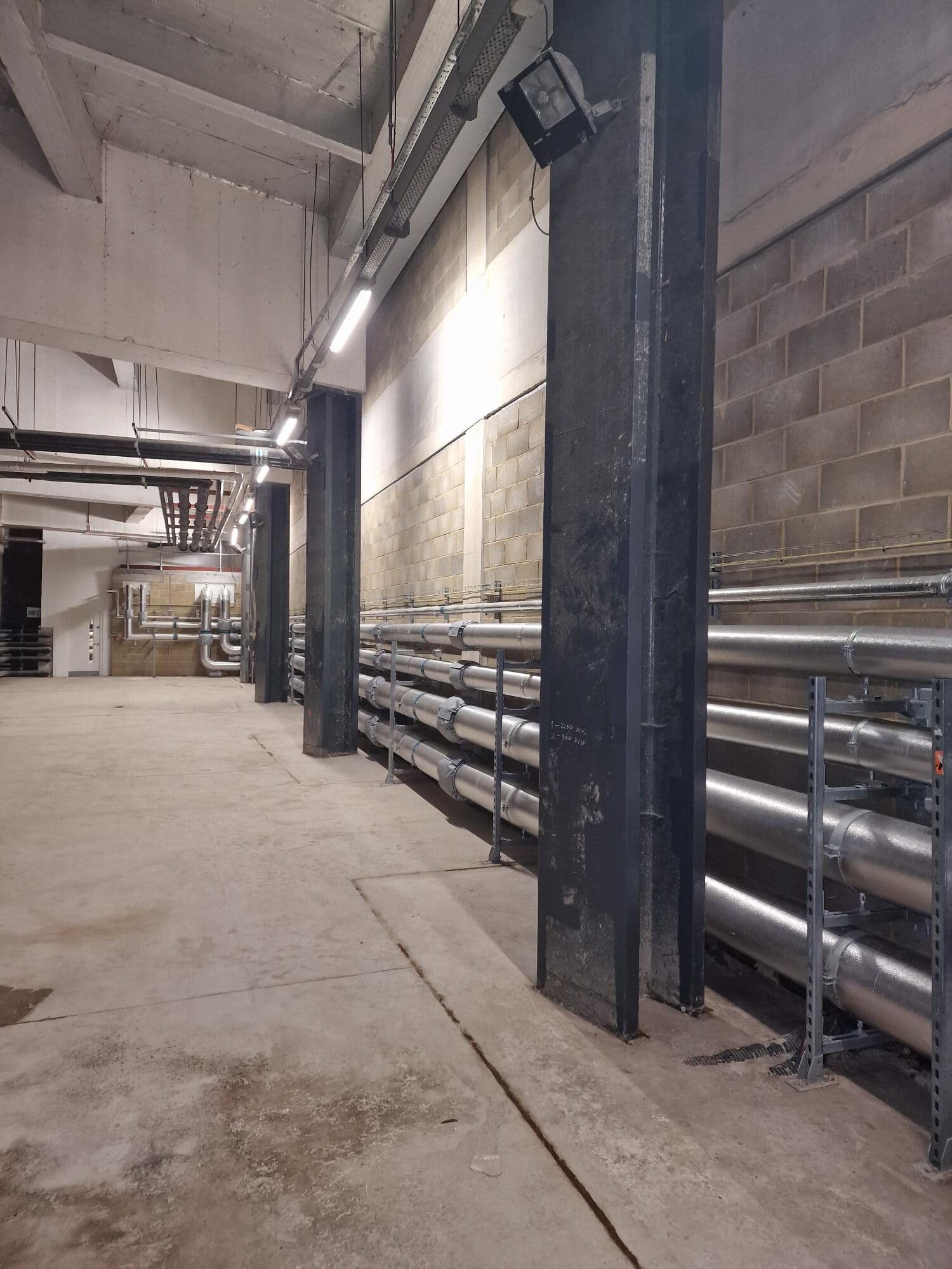 Underground service corridor and cable containment beneath Queen Elizabeth Olympic Park