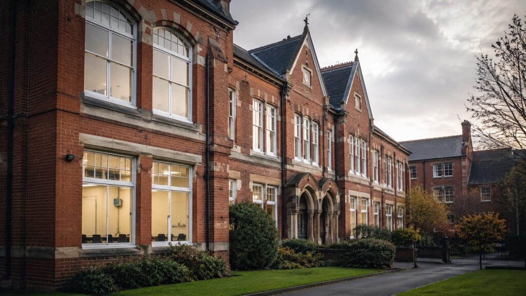School data cabling upgrade planning for a Victorian school building in London