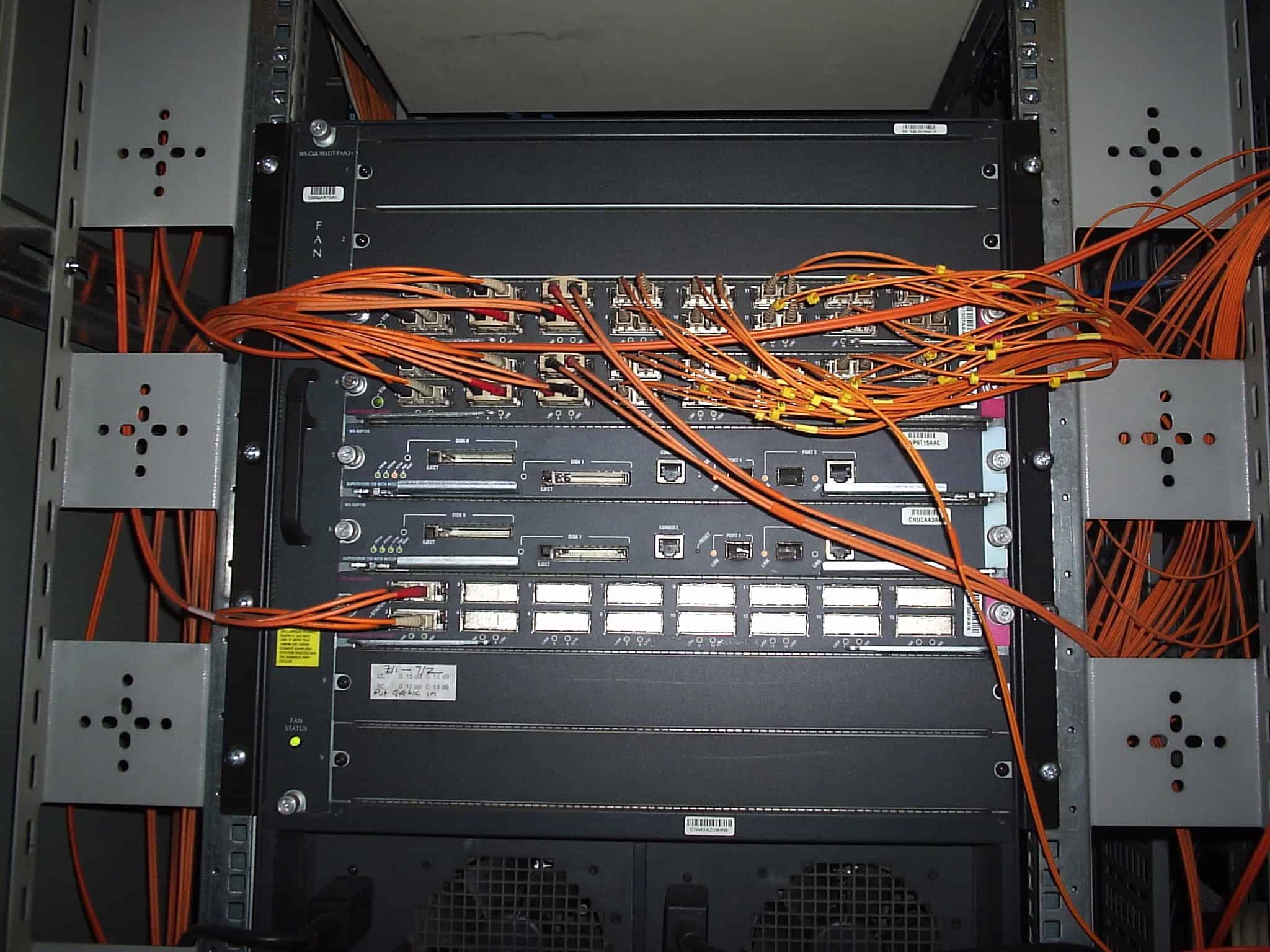 Core network switching supporting Chapelfield's communications infrastructure