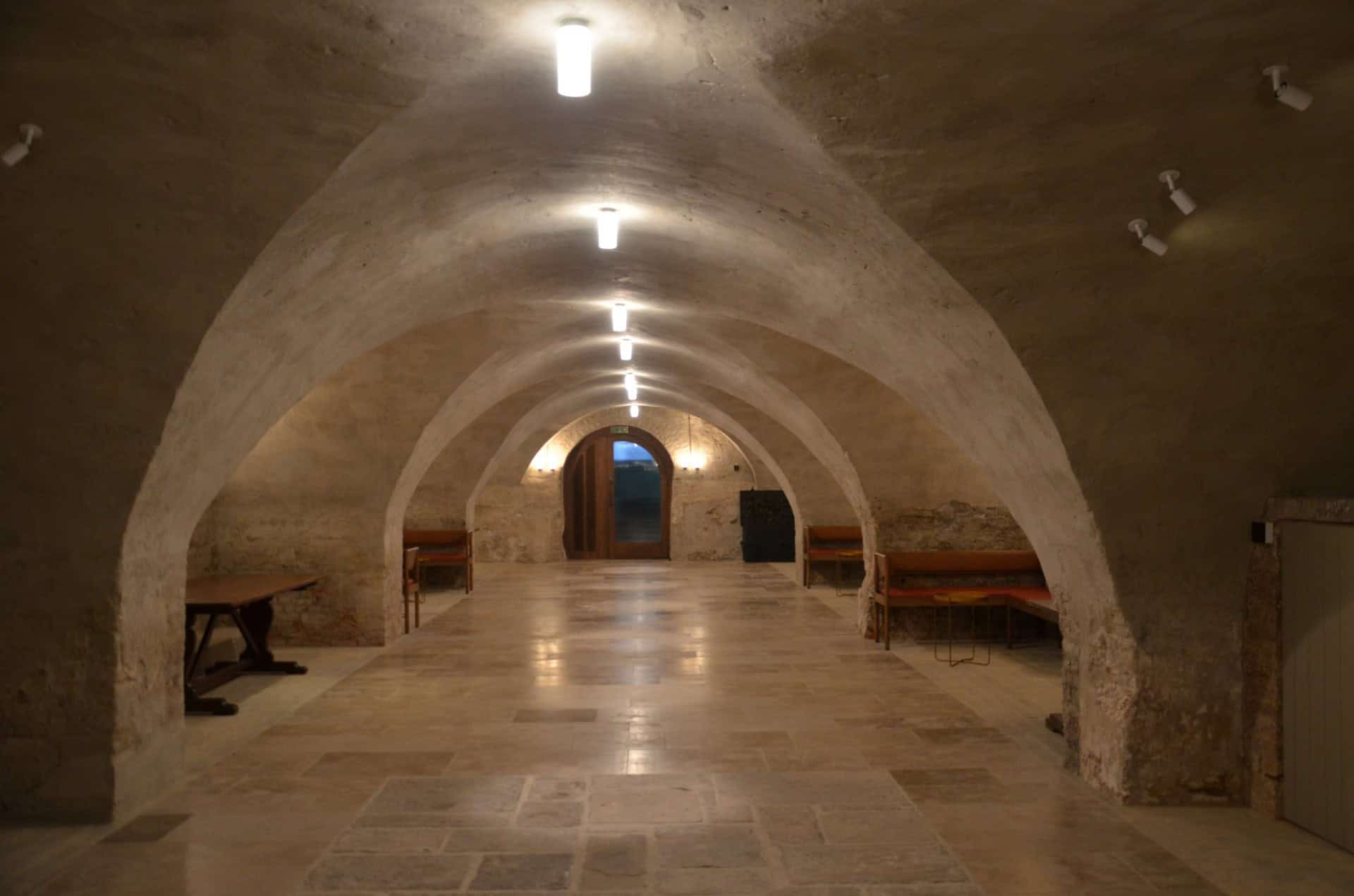 CCTV cameras installed in the historic vaulted basement at Skinners' Hall