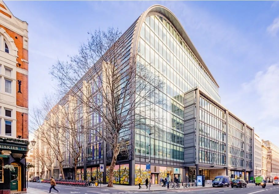 Structured cabling Holborn: front exterior of the Verizon Business London Hub building