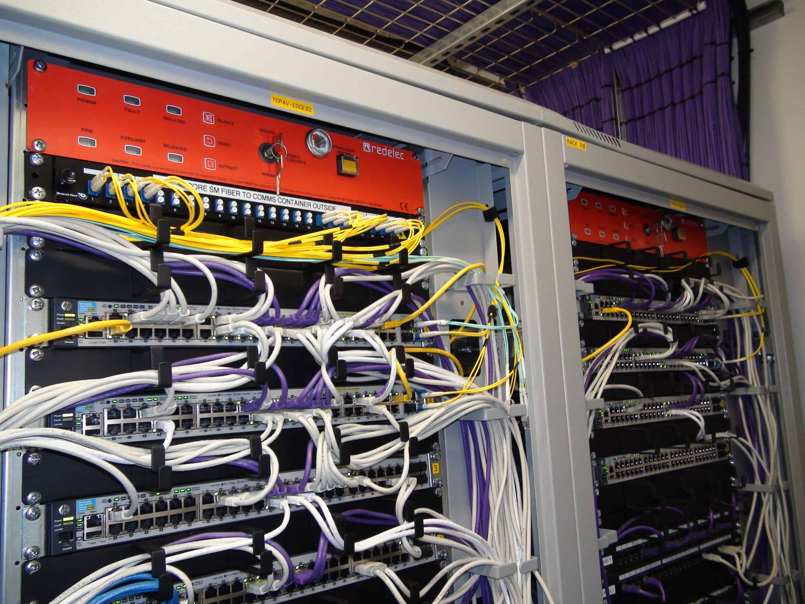 Communications cabinet and fibre link installed for Southampton FC's network infrastructure