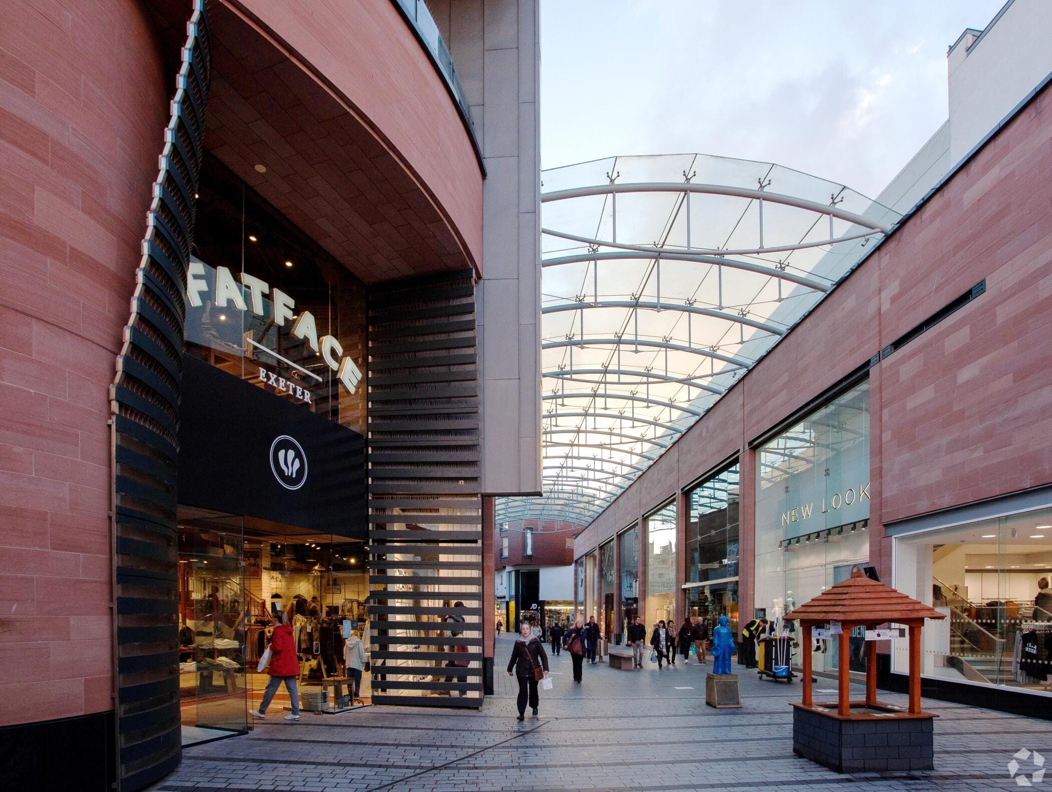 Princesshay shopping centre mall, Exeter, one of the shopping centres where ACCL deployed the Tenant Active System