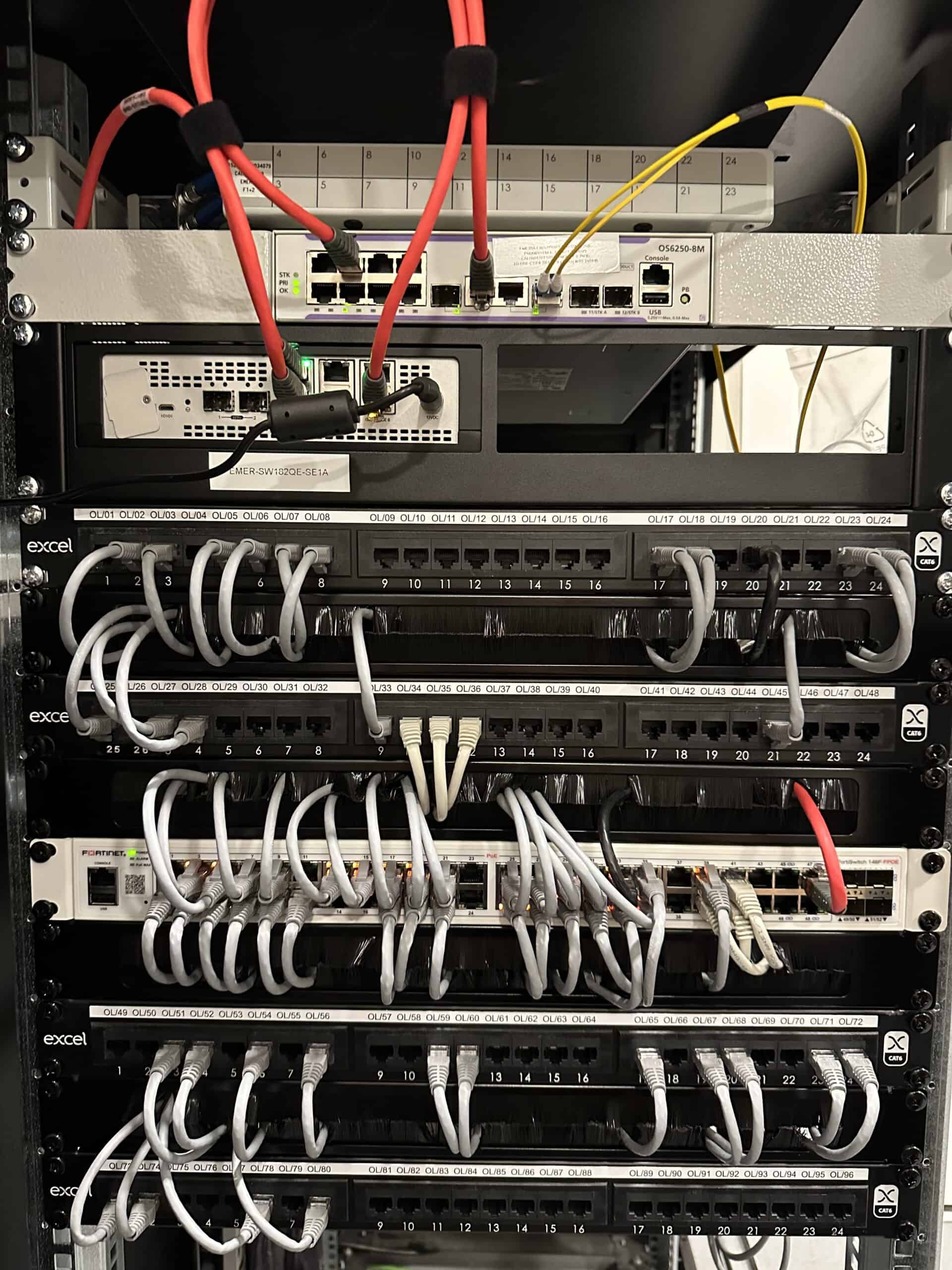 New structured cabling and cabinet after ACCL's upgrade at Chestertons' Tower Bridge branch