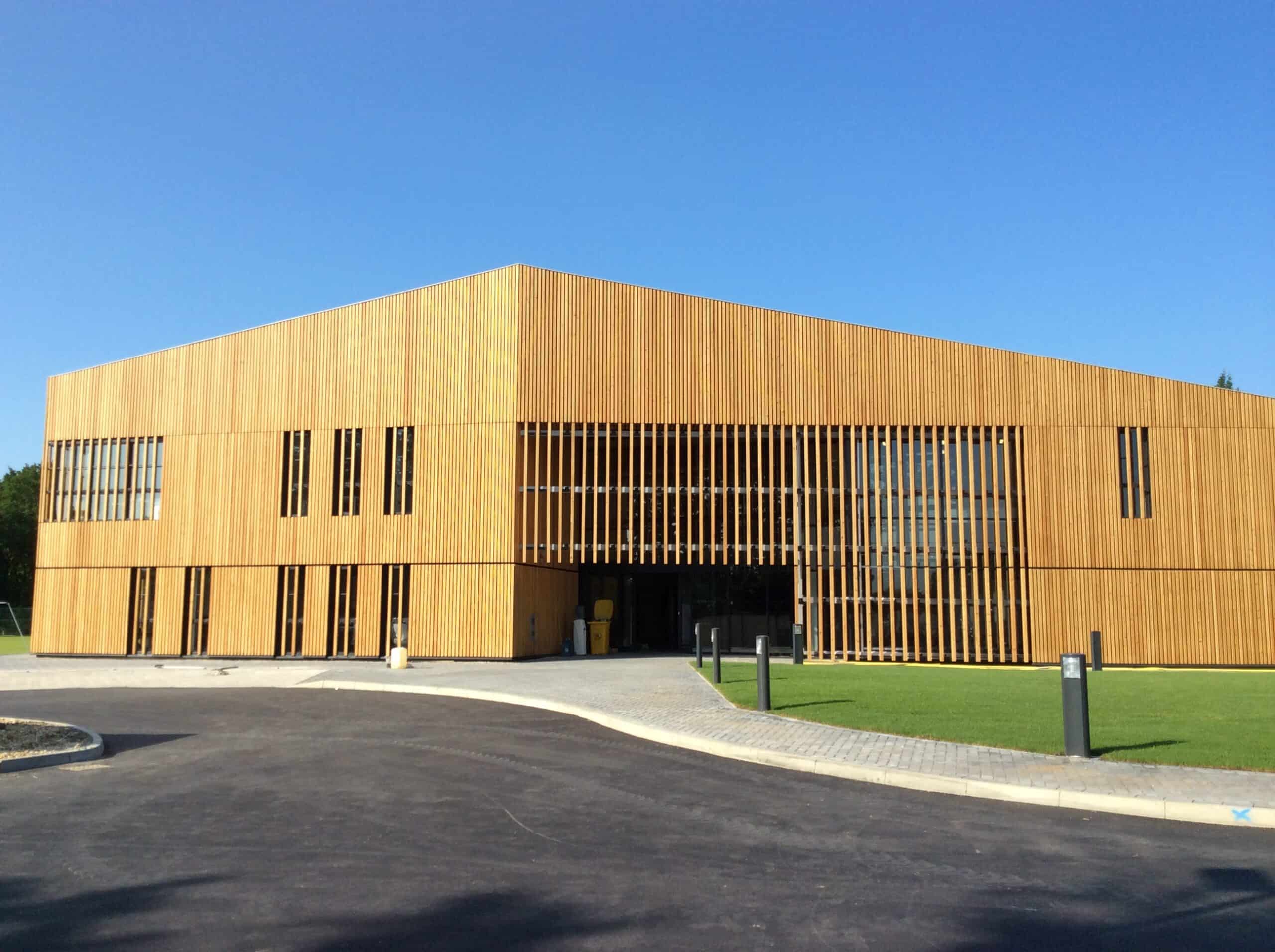 Southampton FC's redeveloped Staplewood training campus, completed exterior of the main facility