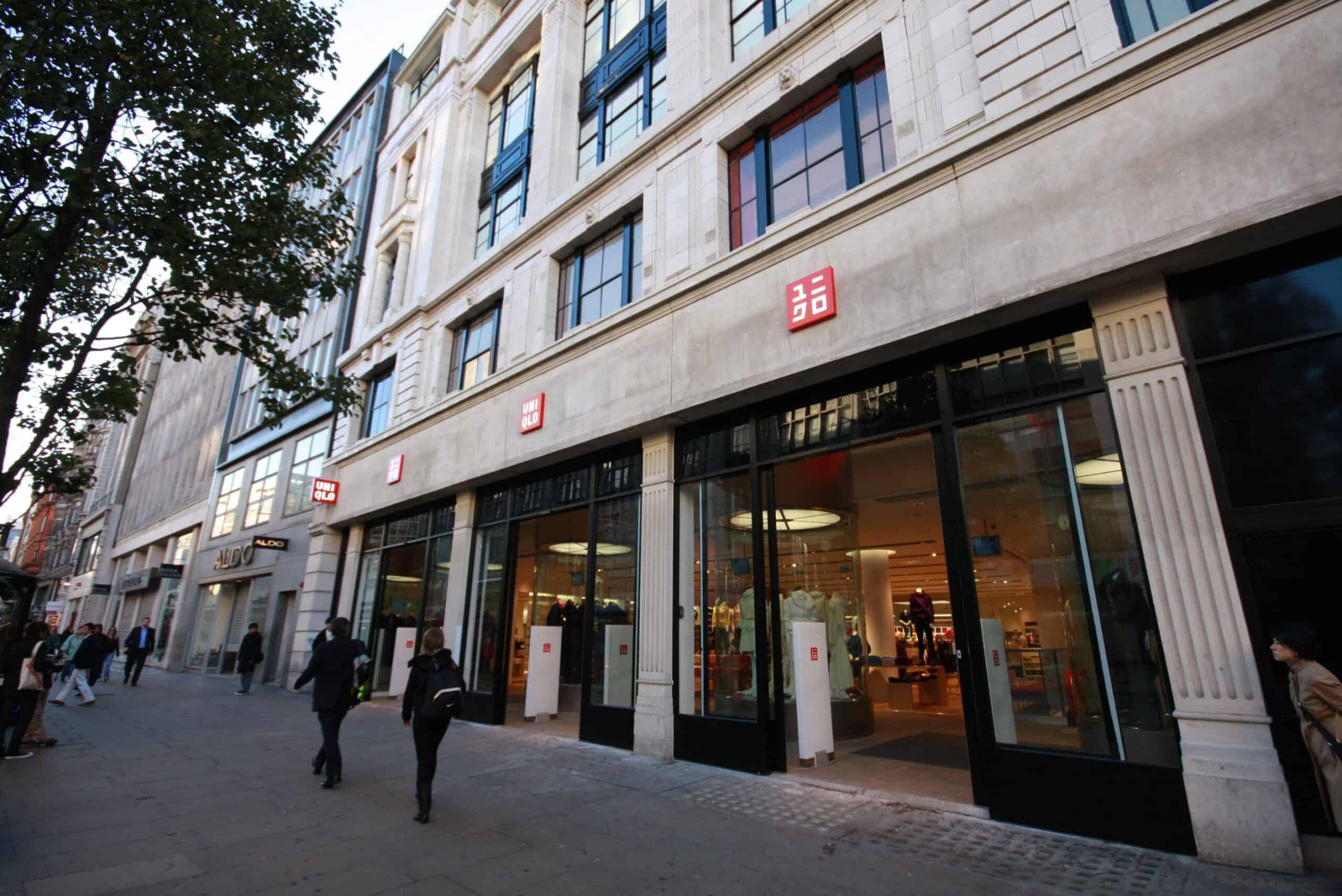 UNIQLO flagship storefront on Oxford Street, London